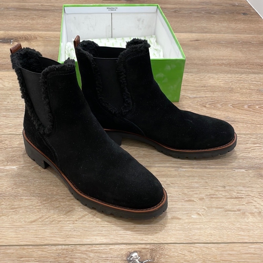Sam Edelman Black Suede Booties